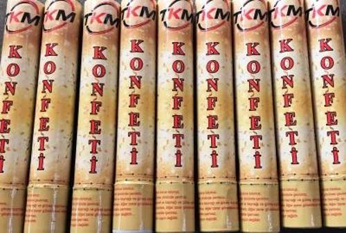 KONFETİ KARNAVAL METALİK RENKLİ 30CM (5365)