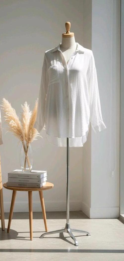 Tek cepli müslin gömlek beyaz pt