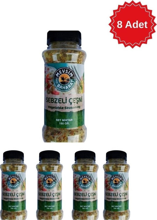 Sebzeli Çeşni 80 gr x 8 Adet- Pilav Çorba ve Yemekler Için Lezzet Artırıcı