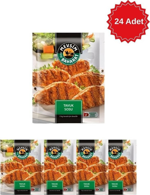 Tavuk Sosu 60 gr x 24 Adet - Mangal ve Fırın Için Nar Gibi Kızartan Lezzet