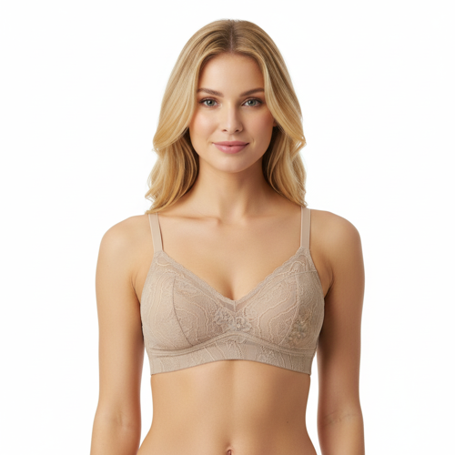 Kadın Tül Dantelli Balensiz Spor Sütyen BB2099