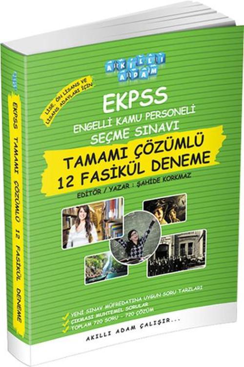 EKPSS Engelli Kamu Personeli Seçme Sınavı Tamamı Çözümlü 12 Fasikül Deneme