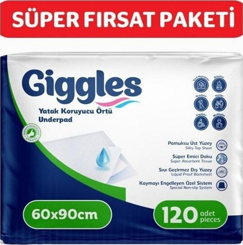 Yatak Koruyucu Örtüsü 60x90 30 lu x 4 Adet