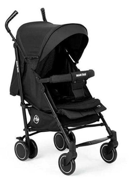 Floki Tam Yatar Baston Bebek Arabası - Siyah