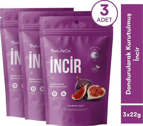 Freeze Dried - Dondurularak Kurutulmuş İncir 3'lü Paket