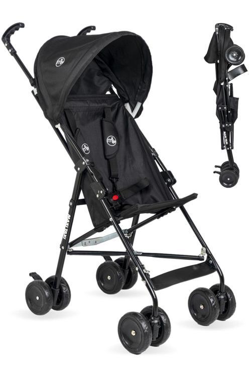 MT 0037 Lite Pratik Baston Bebek Arabası - Siyah