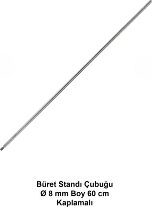 Büret Standı 3 Ayak Orta Boy + 60 Cm Çubuk