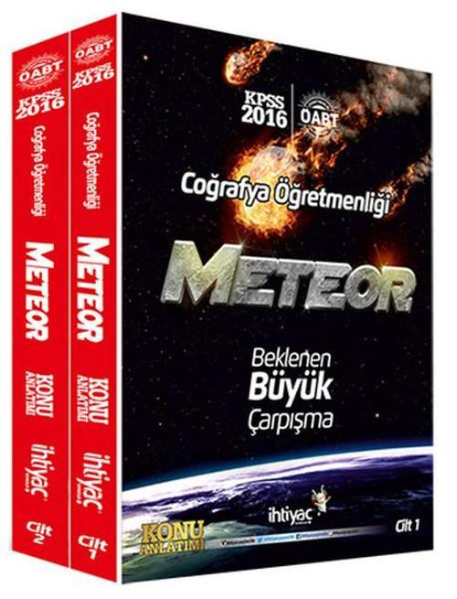 İhtiyaç KPSS Coğrafya Öğretmenliği Meteor Konu Anlatım 2016 - 2 Kitap Takım