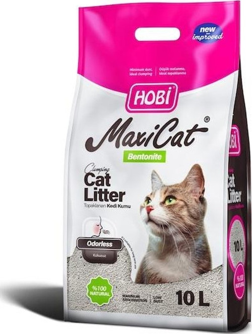 Maxicat Kokusuz Topaklaşan Bentonit Kedi Kumu 10 L