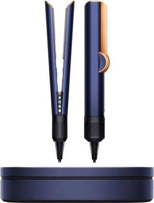 Airstrait Prusya Mavisi ve Parlak Bakır Islak ve Kuru Saç Düzleştirici (saklama kutulu)