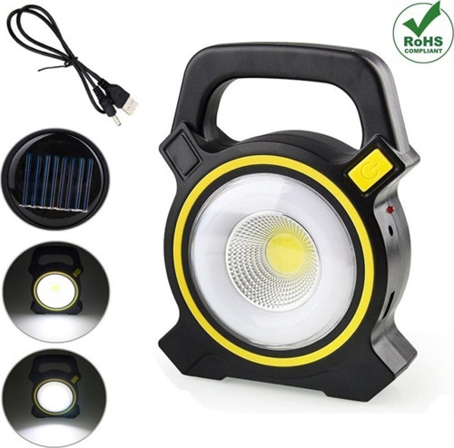 Kamp Lambası Usb Şarjlı Ledli Uzun Menzilli Kamp Tipi Çok Fonksiyonlu Işıldak Fener Solar