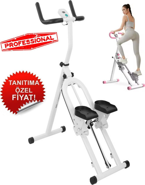 C-01 Katlanabilir Dikey Tırmanma Egzersiz Aleti Stepper Kondisyon Bisikleti Spor Aleti Fitness Aleti