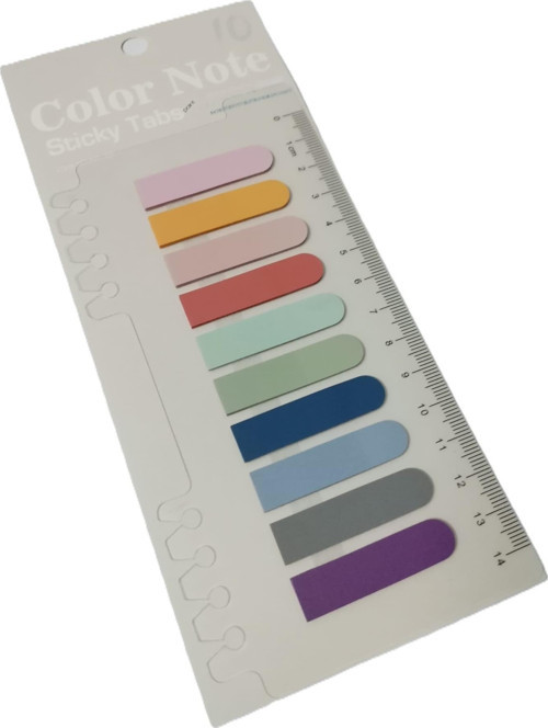 Arı Hayal sepeti 10 Renkli Cetvelli kırmızı mor turuncu tonları Şeffaf Pet Indeks / Index Sticker / Pos