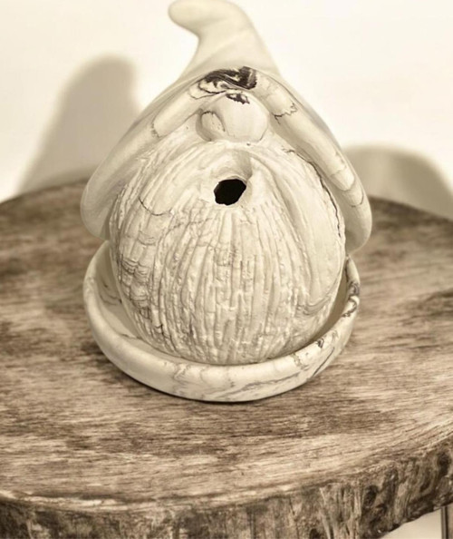 Mermer Desen Şirin Baba Buhardanlık Tütsülük 9X9 Cm