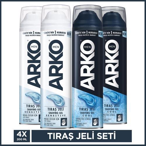 Tıraş Jeli Cool & Sensitive 4x200 ML