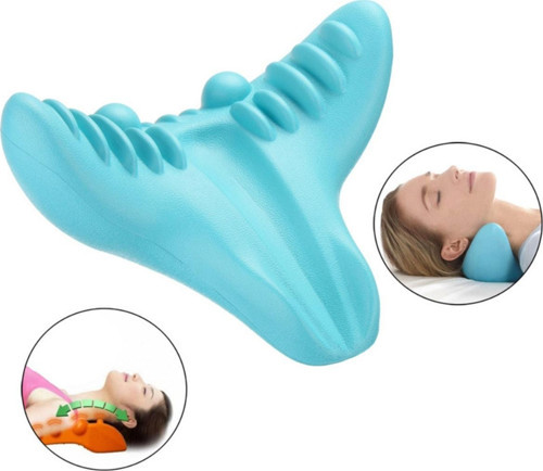 Düz Traksiyon Cihazı Boyun Masaj Yastığı Düzeltici Kas Masaj Yastığı Servikal Boyun Düzeltme