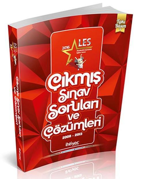 İhtiyaç ALES 2008 - 2013 Çıkmış Sorular ve Çözümleri Tıpkı Basım 2016