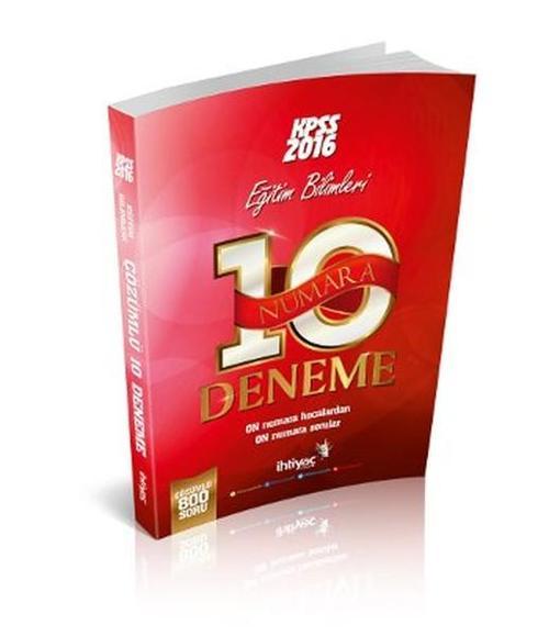 İhtiyaç 2016 KPSS Eğitim Bilimleri 10' lu Deneme Seti