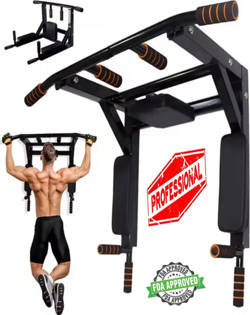 3İn1 Büyük Duvara Monte Barfiks Ve Dips Standı Güçlü Ve Dayanıklı Sırt Ve Kol Fitness Barı