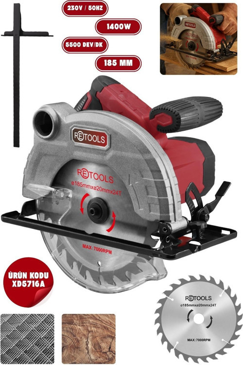XD5716A 1400W 185 MM DAİRE TESTERE