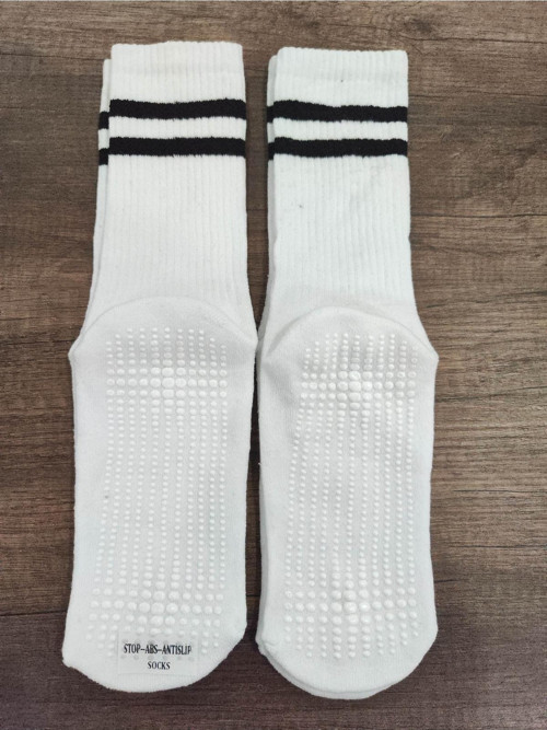 Unisex 2 Çift Altı Kaydırmaz Spor Çorap Pamuklu Taban Altı Havlu Anti Slip Stop
