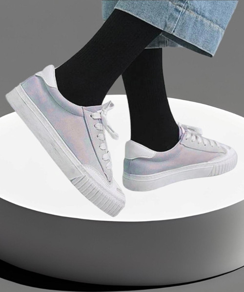 Unisex Düz Siyah Tenis Çorap 6 Çift Pamuklu