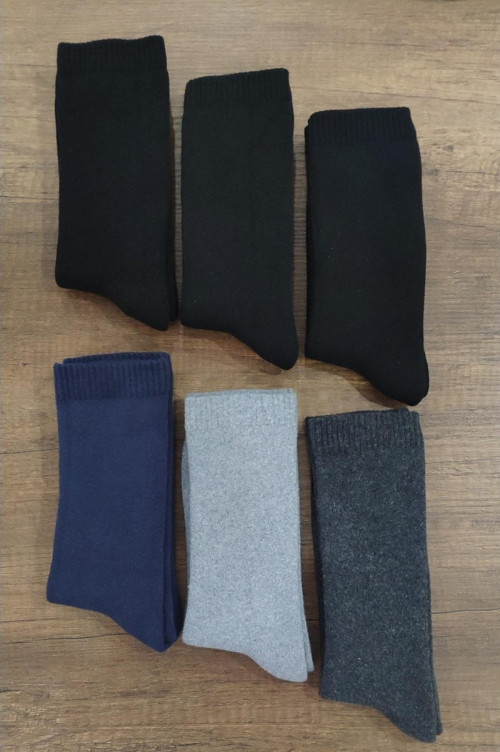 Erkek Kışlık Termal Çorap Içi Havlu Premium Seri 6 Çift