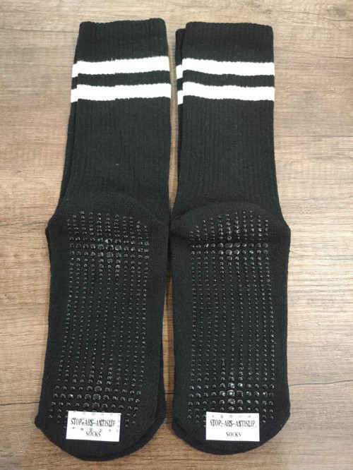 Unisex 2 Çift Altı Kaydırmaz Spor Çorap Pamuklu Taban Altı Havlu Anti Slip Stop