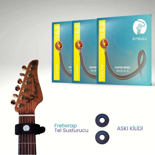 Coated Seri Elektronik Gitar Teli CEG 09-42 SL 3PSFB
