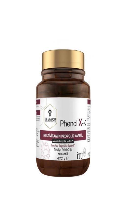 Bee&You PhenoliX-K Multivitamin Propolis 60 Kapsül