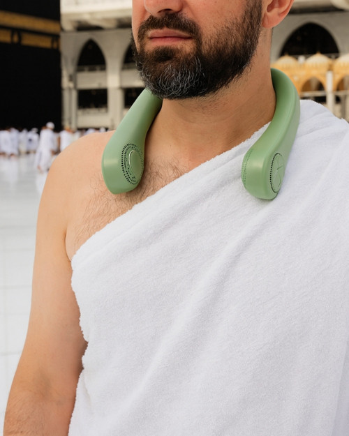 Boyun Fanı Hac ve Umre Uyumlu Taşınabilir Şarjlı – Sessiz, Hafif, 3 Kademeli Serinletici Yaz Fanı