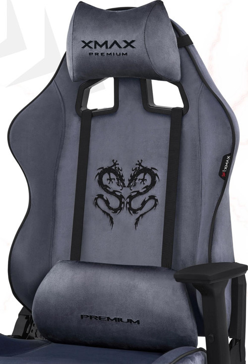 / Rio Balerion Antrasit Gri Kadife Terletmez Kumaş Gaming Oyuncu Koltuğu / 120 Kg Taşır