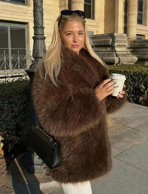 Kadın Kürk Mont, Sonbahar Kış, Tam Kürk Dış Yüzey, Astarlı Iç Kısım