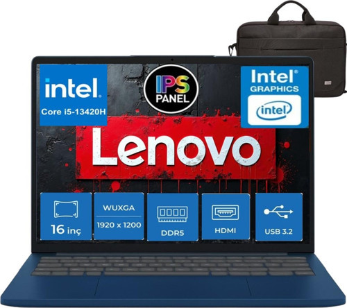 Ideapad Slim 3 Intel Core I5 13420H 8gb Ddr5 512GB SSD Freedos 16" Wuxga (1920X1200) IPS 300NITS Taşınabilir Bilgisayar
