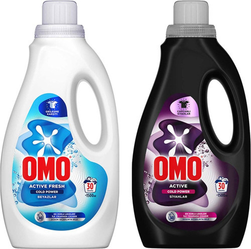 Sıvı Deterjan 1500 ml Beyazlar-Siyahlar 2 li Set