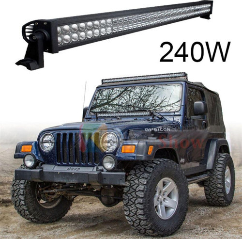 Offroad Led Bar 105 cm 240 W 80 LED Delici/yayıcı Beyaz Işık Tepe Lamba Tavan Panjur Projeksiyon