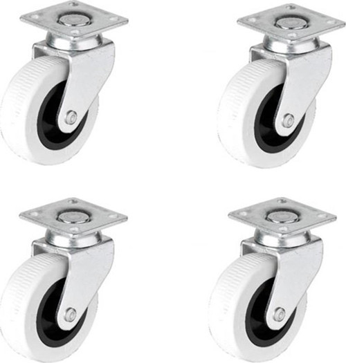 4 Adet Hts Döner Tablalı Mobilya Tekeri Tekerlek Çap : 52 mm Kod : 321