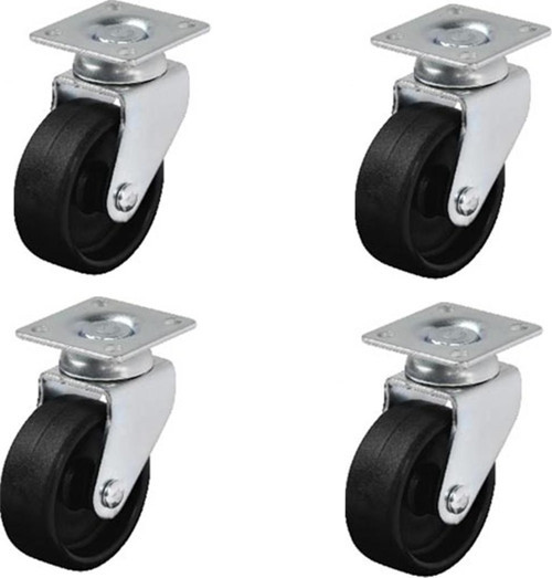 4 Adet Hts Döner Tablalı Mobilya Tekeri Tekerlek Çap : 49 mm Kod : 311