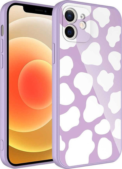 iPhone 12 Uyumlu Kamera Korumalı Desenli Sert Silikon MKST Epoksi Kılıf-NO6