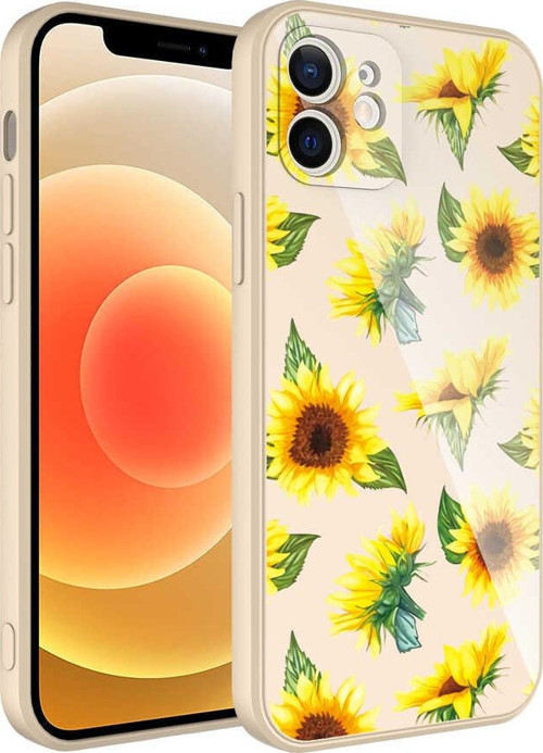 iPhone 12 Uyumlu Kamera Korumalı Desenli Sert Silikon MKST Epoksi Kılıf-NO2