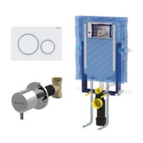 Sigma20 Yuvarlak Gömme Rezervuar Seti, Parlak Beyaz