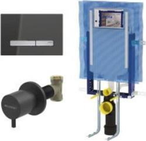 Sigma50 Kare Gömme Rezervuar Seti, Cam Füme