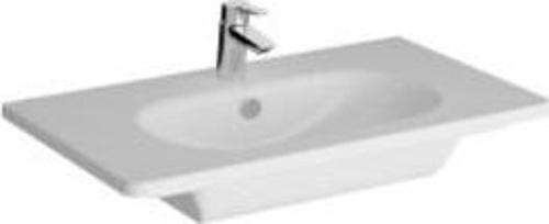 Zentrum Etajerli lavabo 7793B003-0001 Dikdörtgen - 80x46 cm - tek armatür delikli - su taşma delikli - beyaz