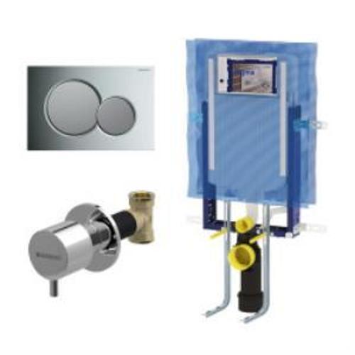 Sigma01 Yuvarlak Gömme Rezervuar Seti, Parlak/Mat Krom