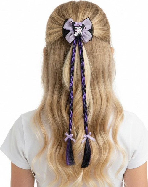 Yapay Saçlı Kuromi Çocuk Toka