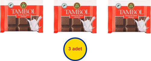 Tambol Bol Sütlü Çikolata 77 gr (3 Adet)
