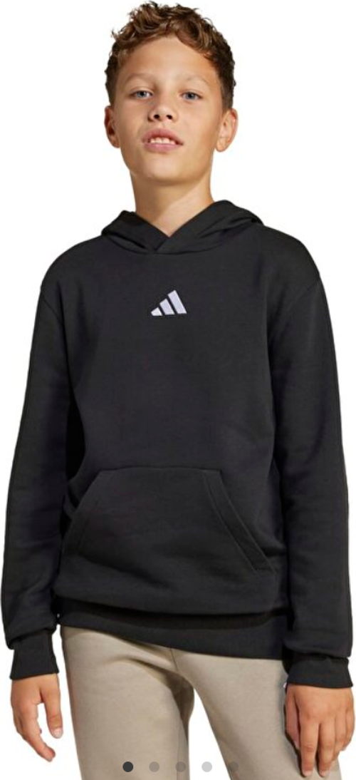 Sport Lifestlye Fleece Çocuk Siyah Kapüşonlu Sweatshirt JC9772