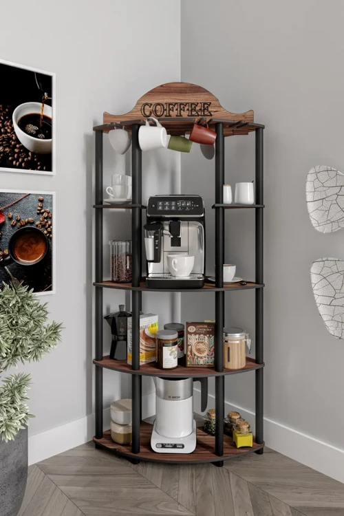 Doppio Kahve Köşesi Raf Ceviz