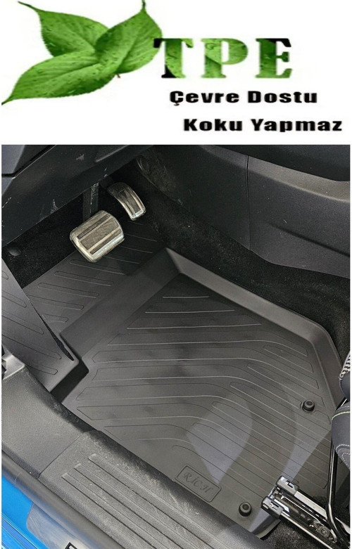 Peugeot 208 Havuzlu Paspas Kauçuk Kokusuz Yumuşak 2021-2024 Elektrikli Uyumlu Değildir