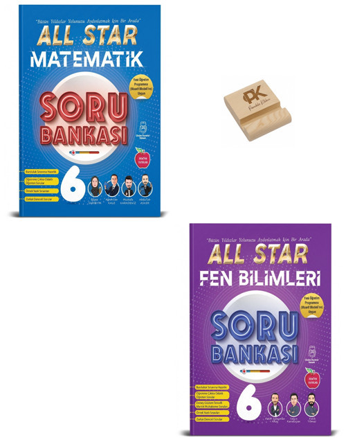 Newton Yayınları 6. Sınıf ALL STAR Matematik ve Fen Bilimleri Soru Bankası + Telefon Standı